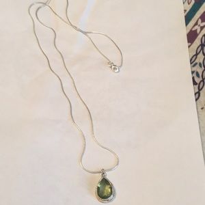 Tear drop Peridot pendant